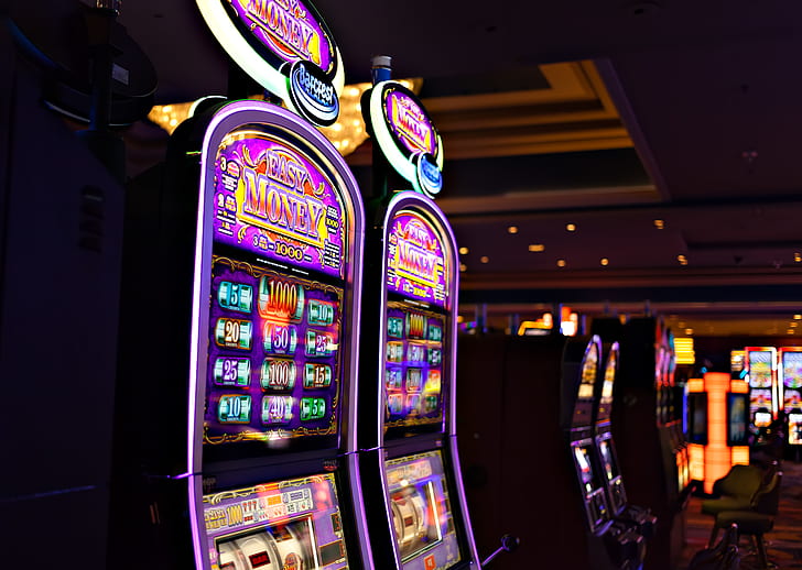 Royalty-Free photo: Multicolored East Money slot machines | PickPik