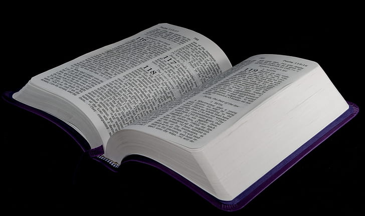 photo of opened bible
