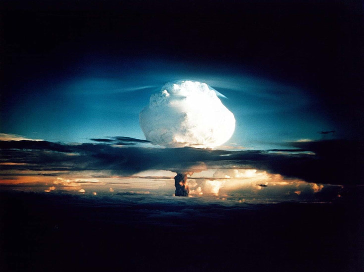 photo, clouds, day, time, hydrogen bomb, atomic bomb