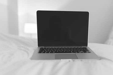 Minimal MacBook in Black and White
