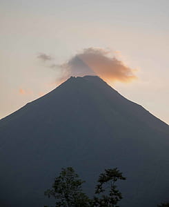 Volcano During Sunset
