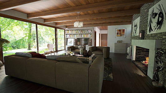 photo of living room set