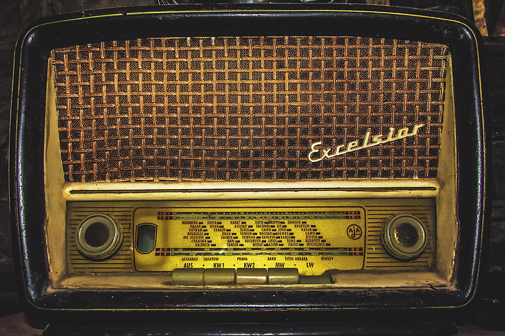 An old retro vintage radio