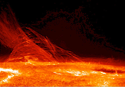 illustration of sun surface