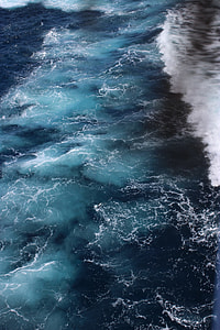 aerial photo of sea waves