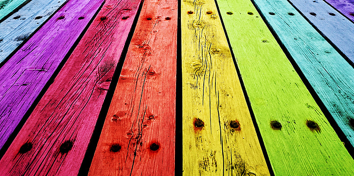 assorted-color wooden board