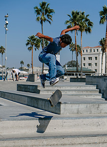 man using skateboard