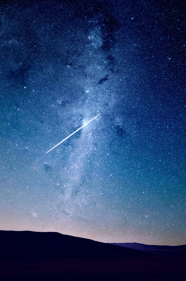 close up of shooting star
