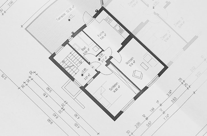 Royalty Free photo House floor plan blueprint PickPik