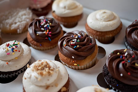 assorted cupcakes