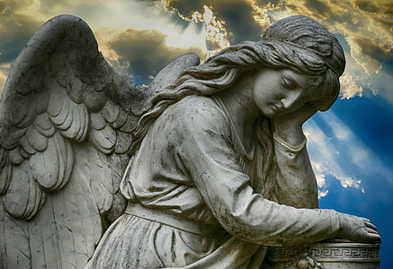 girl angel statue