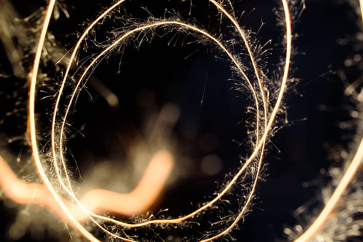 timelapse photography of steel wool