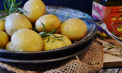 potatoes on platter