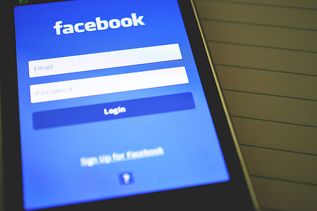 Facebook social media on mobile smartphone