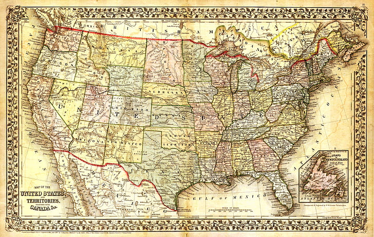 map of U.S.A
