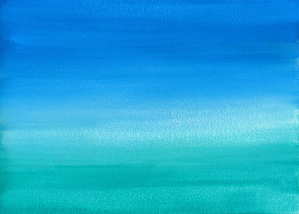blue and green painting
