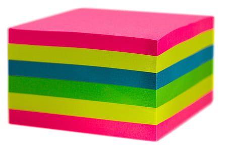 multicolored sticky notes