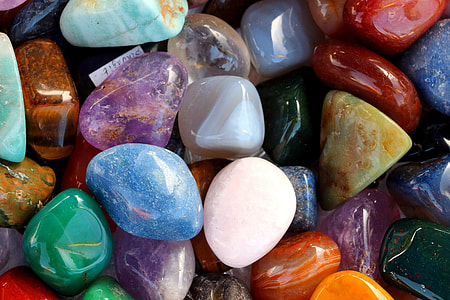 assorted-color stone lot