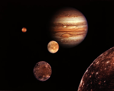 brown planets illustration