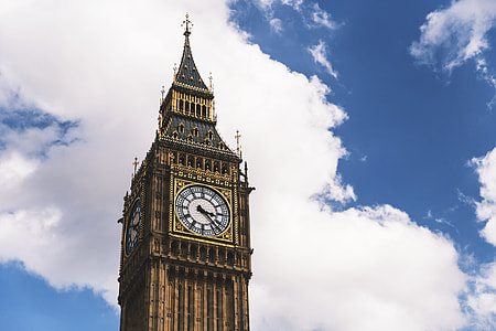 Big Ben clock in Westminster, London