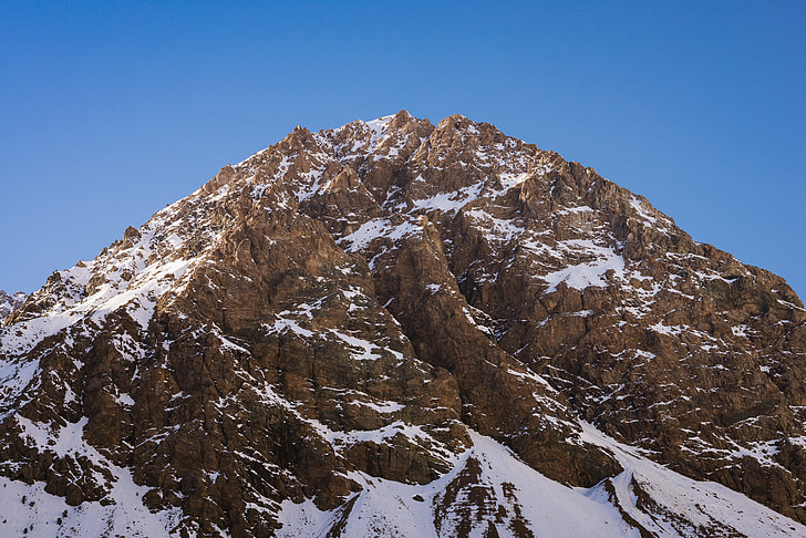 brown and white snow mountain photo
