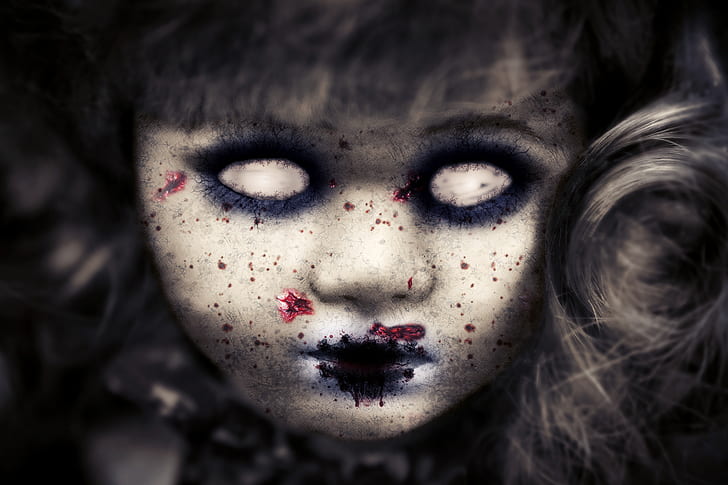 scary doll wallpaper
