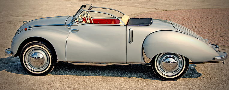Grey Classic Convertible Coupe