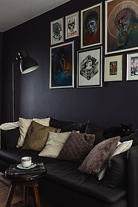 Modern Dark Living Room Design