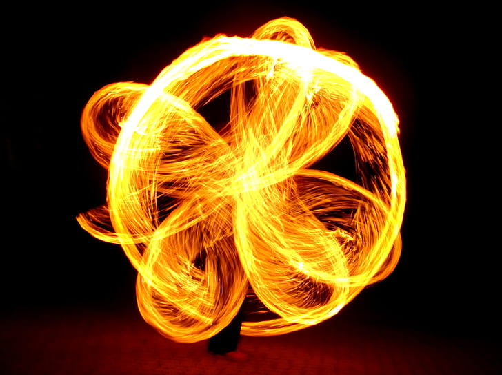 fire dancer photo