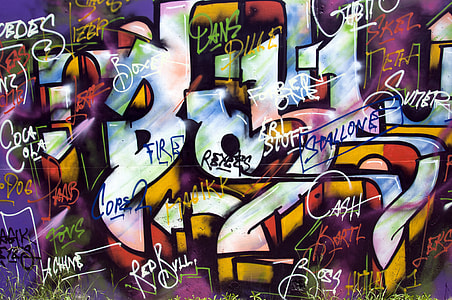 white and multicolored graffiti wall artwork screenshot