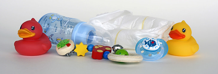 baby's assorted-color toy set