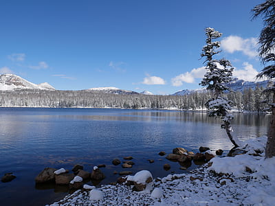 Body of Water Photography during Snow Season