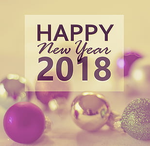 happy New Year 2018 text
