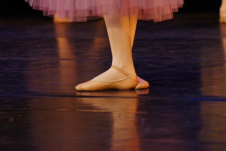 close-up of a ballerina's feet