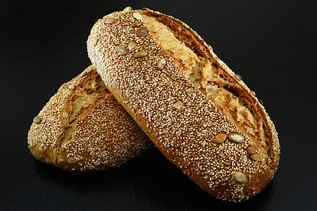 Focus Photography of Sprinkled Bread