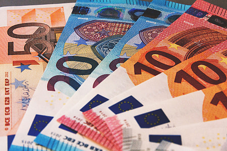 Cash bank notes in Euros