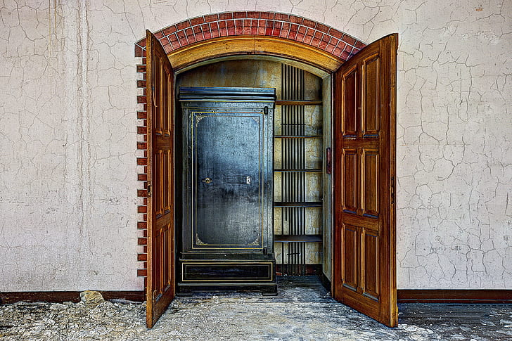 photography brown wooden door