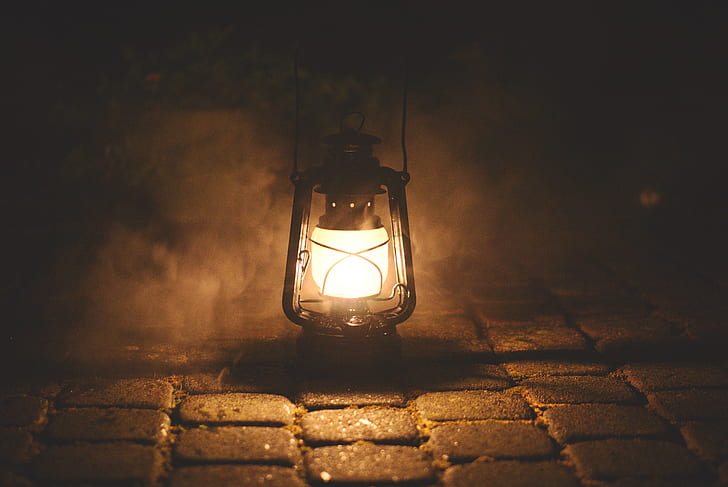black lantern lamp