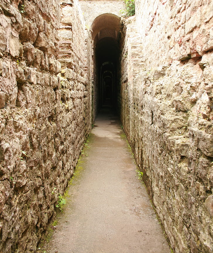 stone tunnel during daytime