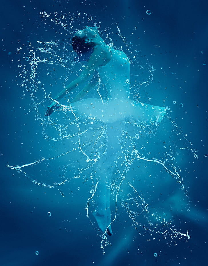 kirlian photography of ballerina