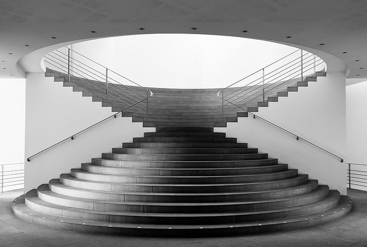 photo of conic staircase