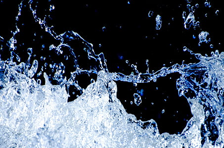 timelapse photograph of water