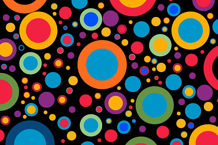 colorful circle wallpaper