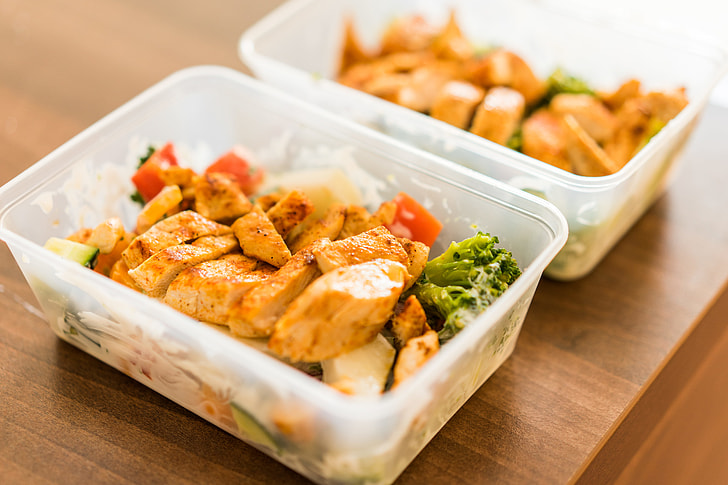 Box Diet Fitness Meal Lunch Grilled Chicken Steak