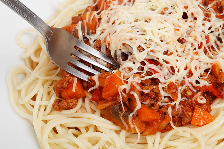 pasta with red sauce and cheese
