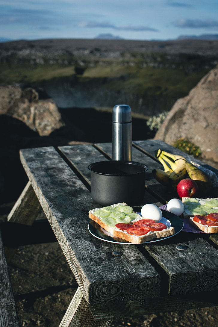 Camping Breakfast Nature Mountains