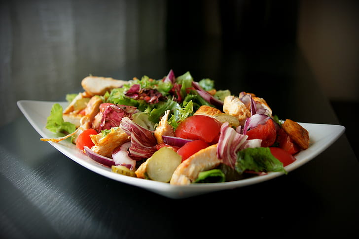 garden salad on plate