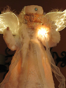 fiber optic angel table lamp