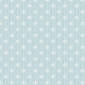 blue and white floral pattern