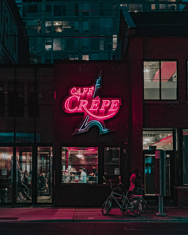 Cafe Crepe signage